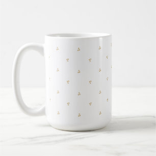 De Café Caneca Minimalista com Brilho Dourado