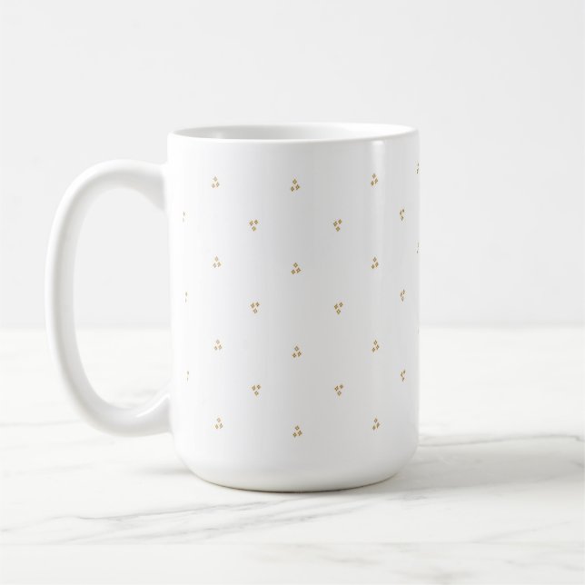 De Café Caneca Minimalista com Brilho Dourado (Esquerda)