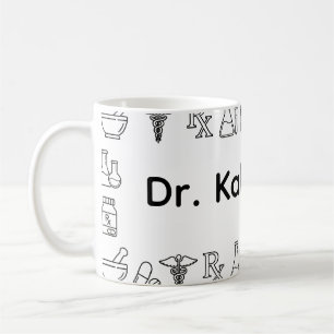 De Café Caneca Minimalista Personalizada para Farmacêutico