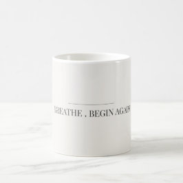 De Café Caneca Minimalista Respirar Recomeçar Estética Cal