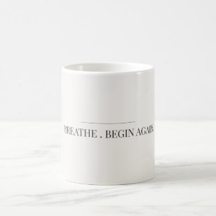 De Café Caneca Minimalista Respirar Recomeçar Estética Cal