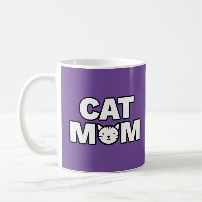 De Café Caneca MOM CAT (Roxo) (Esquerda)