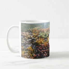 De Café caneca monograma plantas alpinas