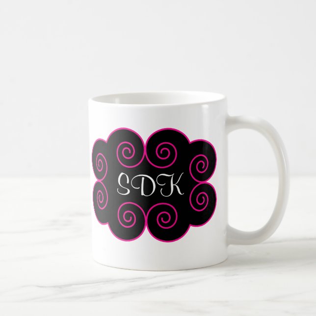 De Café Caneca Monogrammed (Direita)
