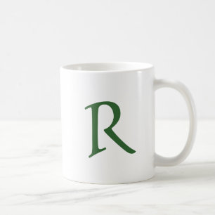 De Café Caneca Monogrammed verde celta
