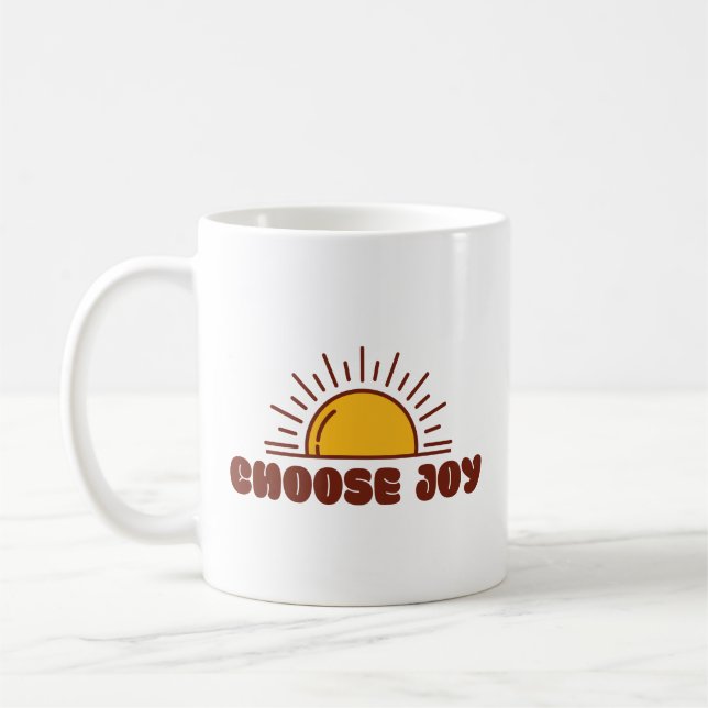De Café Caneca Motivacional Escolha a Alegria (Esquerda)