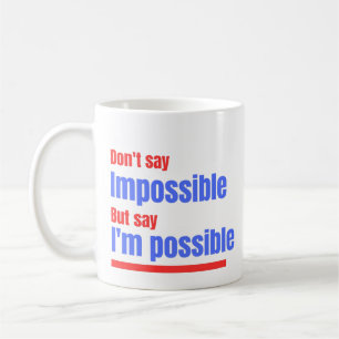 De Café Caneca Motivacional Eu Sou Possível - Não Diga Imp