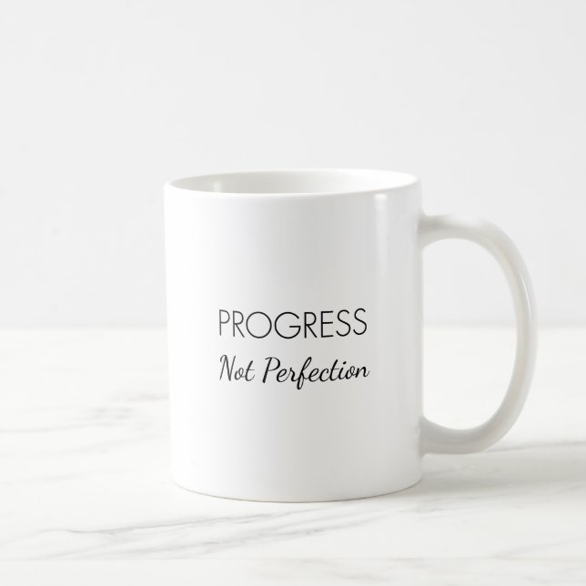 De Café Caneca Motivacional – “Progresso, Não Perfeição” (Direita)