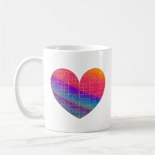 De Café Caneca (Mug) Quebra-Cabeça do Nosso Coração