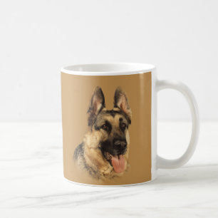 De Café Caneca muito considerável do german shepherd