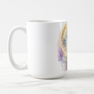 De Café Caneca Mulher Floral Etérea Beija-flor