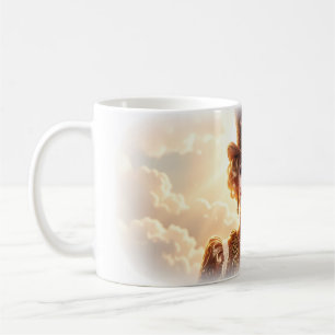 De Café Caneca Mulher Palhaço Steampunk Olhos Azuis Céu