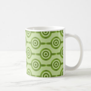 De Café Caneca na moda dos círculos, verde azeitona