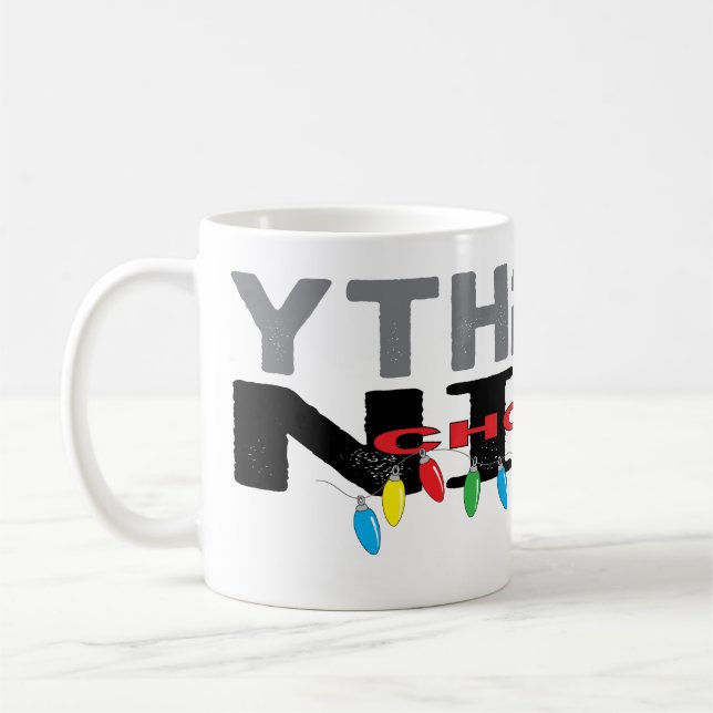 De Café Caneca Natal 11 oz. "Bela escolha malvada" (Esquerda)