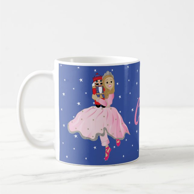 De Café Caneca Natal 11 oz. Nutcracker Ballerina Stars (Esquerda)
