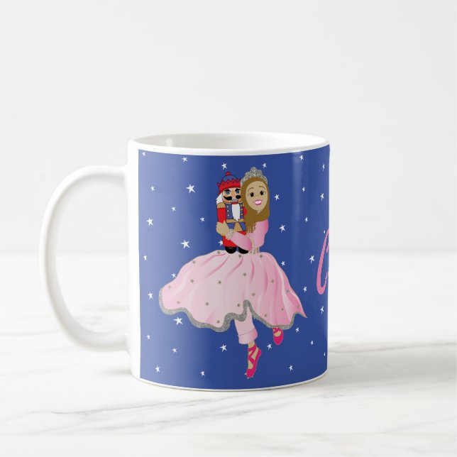 De Café Caneca Natal 11 oz. Quebra-Nozes Lt Cabelo (Esquerda)