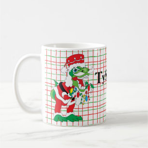 De Café Caneca Natal 11 oz. "TySANTAsaurus Rex"