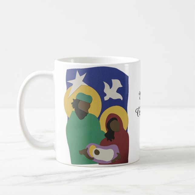 De Café Caneca Natal da Família Santa (Esquerda)
