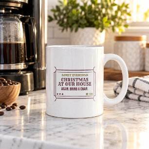 De Café Caneca Natal Em Nossa Casa Novamente Traga Uma Cad