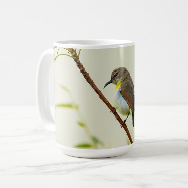 De Café Caneca Natureza Pássaro (Frente Esquerda)