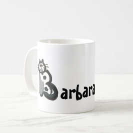 De Café Caneca - Nome com Letra Inicial do Gato B
