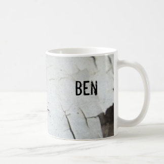 De Café Caneca nome pintura rachada personalizada Ben