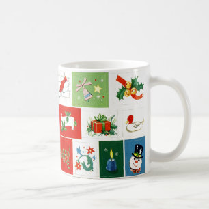 De Café Caneca nostálgica dos ícones do natal vintage