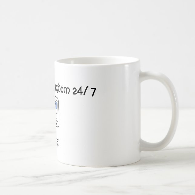 De Café CANECA nova 11oz da PAZ da criação (Direita)