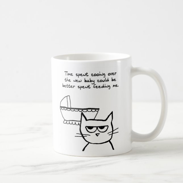 De Café Caneca nova engraçada da mamã - o gato é ciumento (Direita)