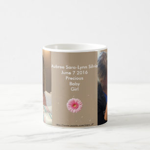 De Café Caneca nova feita sob encomenda da foto do bebê