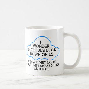 De Café Caneca Nuvens Nos Olhando Engraçado