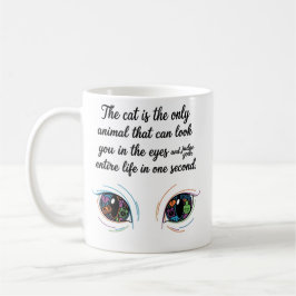 De Café Caneca "O Juiz Gato" — Citação Divertida dos Olhos