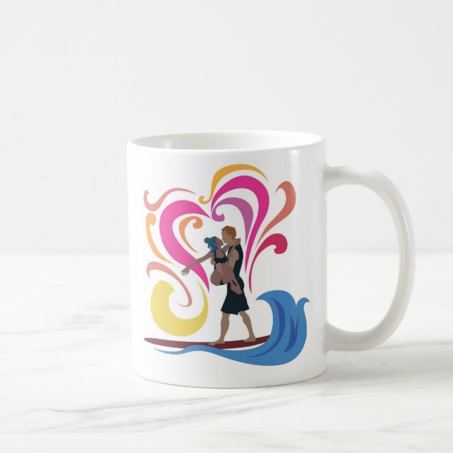 De Café Caneca oficial surfando em tandem (Direita)