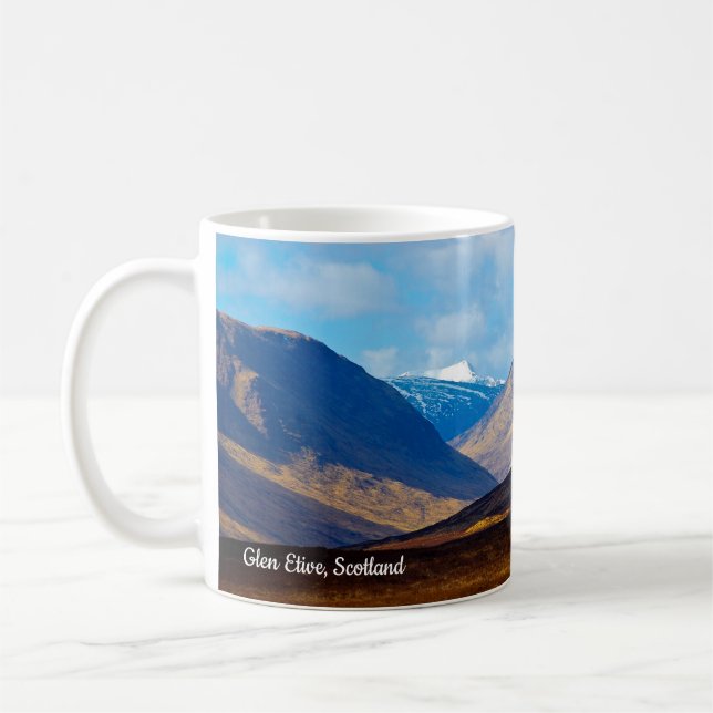De Café Caneca Olhando para Glen Etive, Escócia (Esquerda)