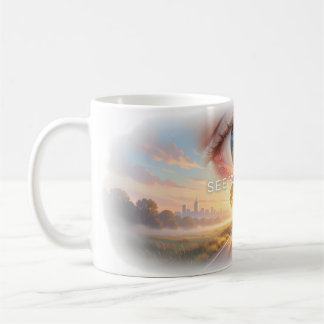 De Café Caneca Olho Visionário do Seu Caminho
