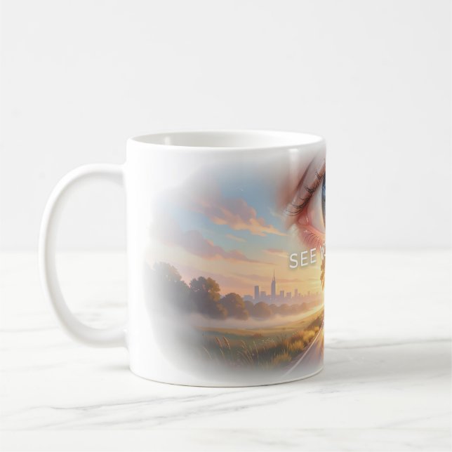 De Café Caneca Olho Visionário do Seu Caminho (Esquerda)