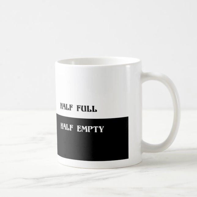 De Café Caneca Optimista Pessimista (Direita)
