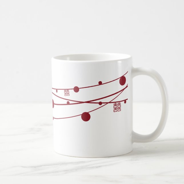 De Café Caneca oriental do casamento das lanternas dobro (Direita)