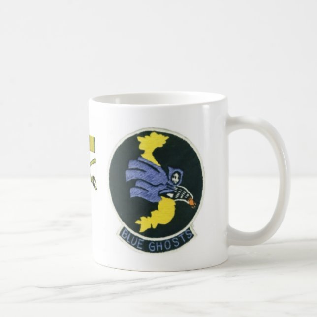 De Café Caneca original do remendo do fantasma azul (Direita)