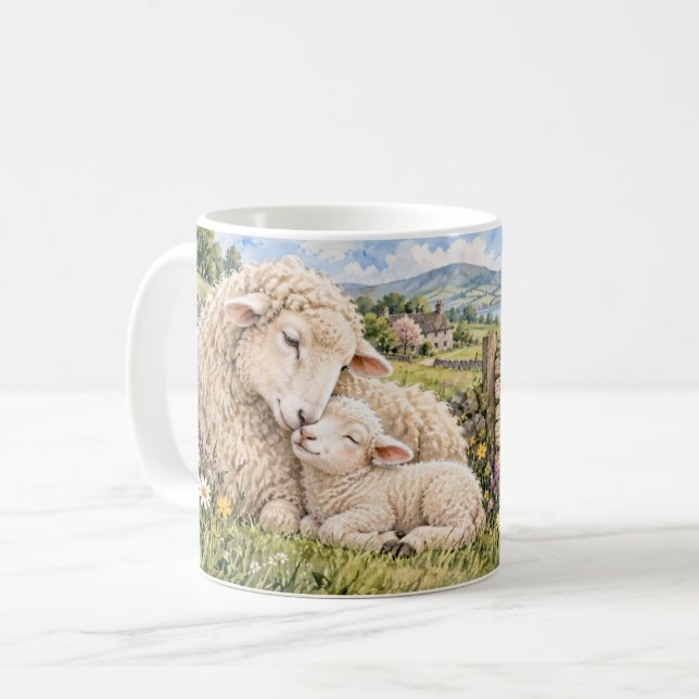 De Café Caneca Ovelha Mãe Amada (Frente Esquerda)