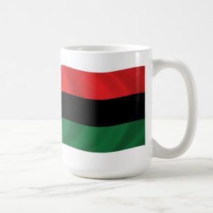 De Café Caneca Pan Africano da bandeira (UNIA)