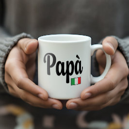 De Café Caneca Papà Bandeira Italiana - Pai Papà