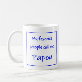 De Café Caneca Papou Grego com a frase "Minha gente favori