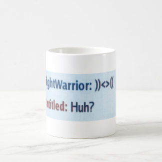 De Café Caneca para a frente e para trás