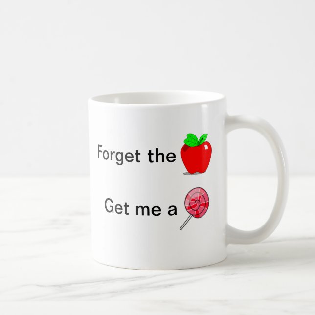 De Café Caneca para Professor - Esqueça a Maçã (Direita)