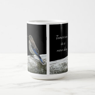 De Café Caneca Pássaro no Cerca