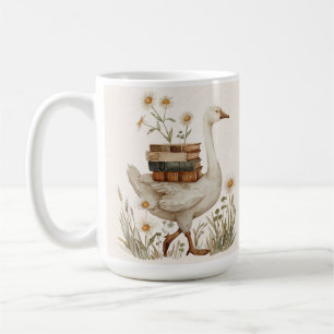 De Café Caneca Pato, Livro e Flor Presente com Texto Per