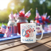 Caneca Patriótica Personalizada EUA