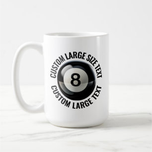 De Café Caneca Personalizada 8 Ball Tamanho Grande 450ml