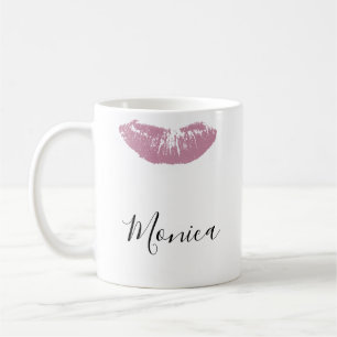 De Café Caneca Personalizada Beijo Lábios Lábios Batom